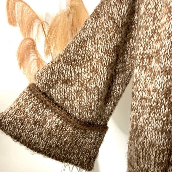 Vintage Robert Chernin Sweater Cardigan Loose Long Winter Autumn Coat Sz Large - Picture 8 of 16